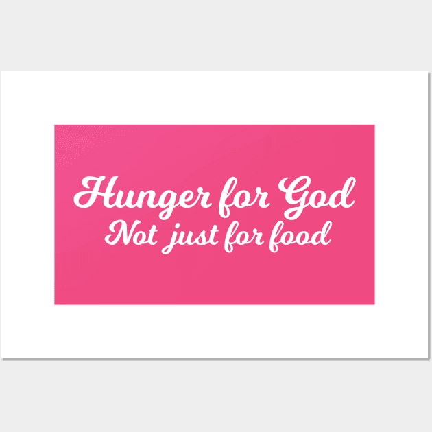 Islamic - Hunger for God Wall Art by Muslimory